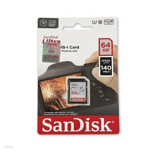 샌디스크 울트라 SD카드 64G SDSDUNB-064G-GN31N 140MB SD메모리