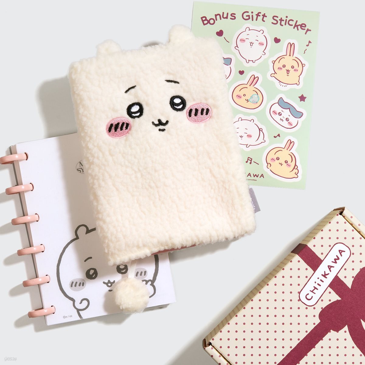[모트모트X먼작귀]  다이어리 노트 SET - 치이카와