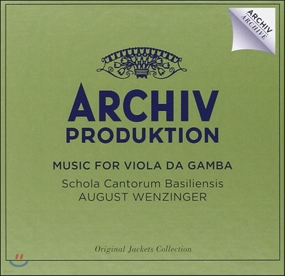 August Wenzinger ö   ǰ (ARCHIV ARCHIVE: Music for Viola Da Gamba)