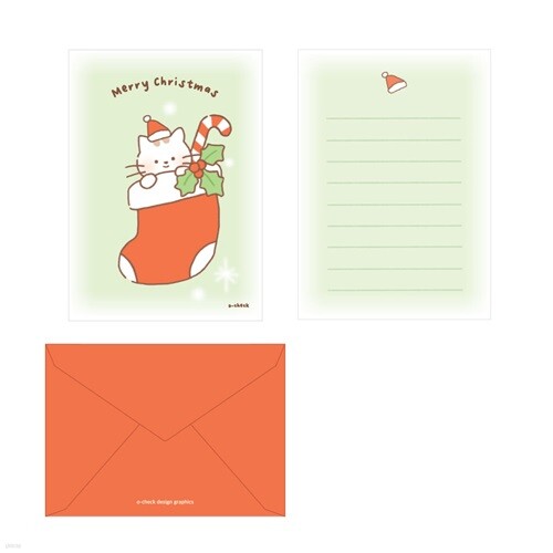 YES24발송 GIFT상품 오첵 마음따뜻 귀여운 미니 편지지 세트