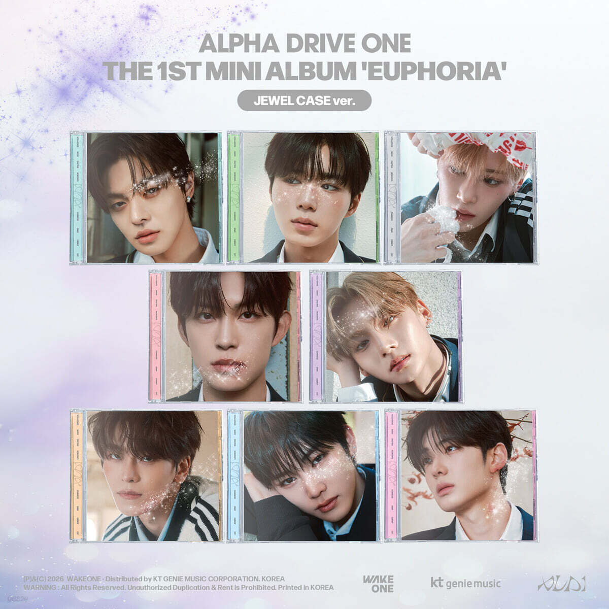 ALPHA DRIVE ONE - 미니앨범 1집 : EUPHORIA [JEWEL CASE ver.][8종 중 1종 랜덤발송]