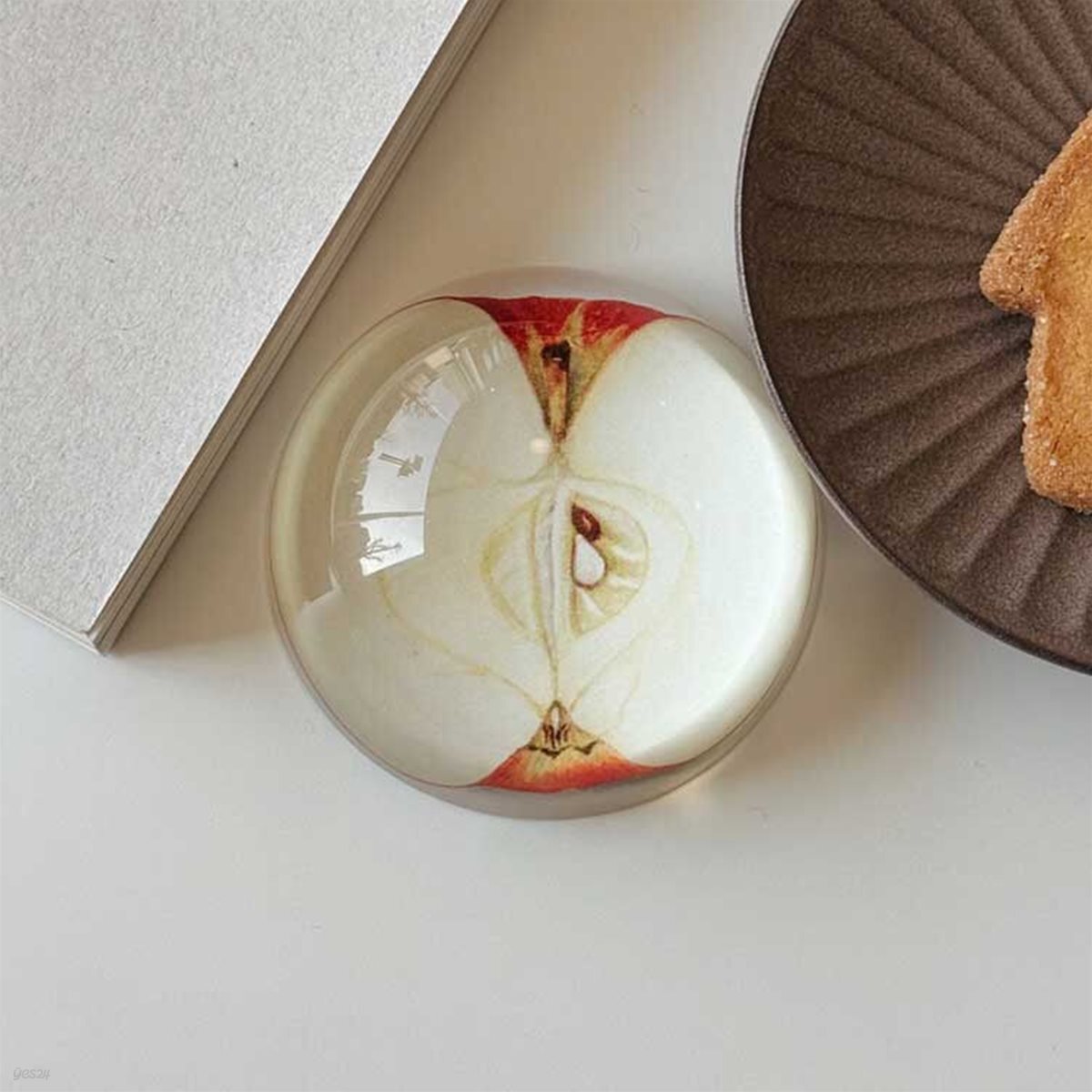 사과의 마음 유리 문진_M(77mm)