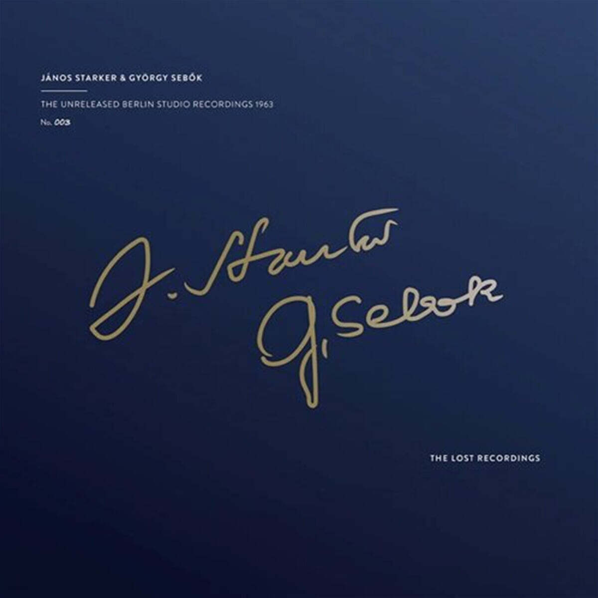 Janos Starker / Sebok Gyorgy (야노스 슈타커 / 죄르지 세복) - 1963년 미공개 베를린 스튜디오 레코딩 (The Unreleased Berlin Studio Recordings 1963) [LP]