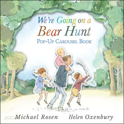 We're Going on a Bear Hunt Pop-Up Carousel Book: (An Interactive Peep-Through Gift Edition with Layered Scenes and Ribbon Tie for Kids Ages 3-7)