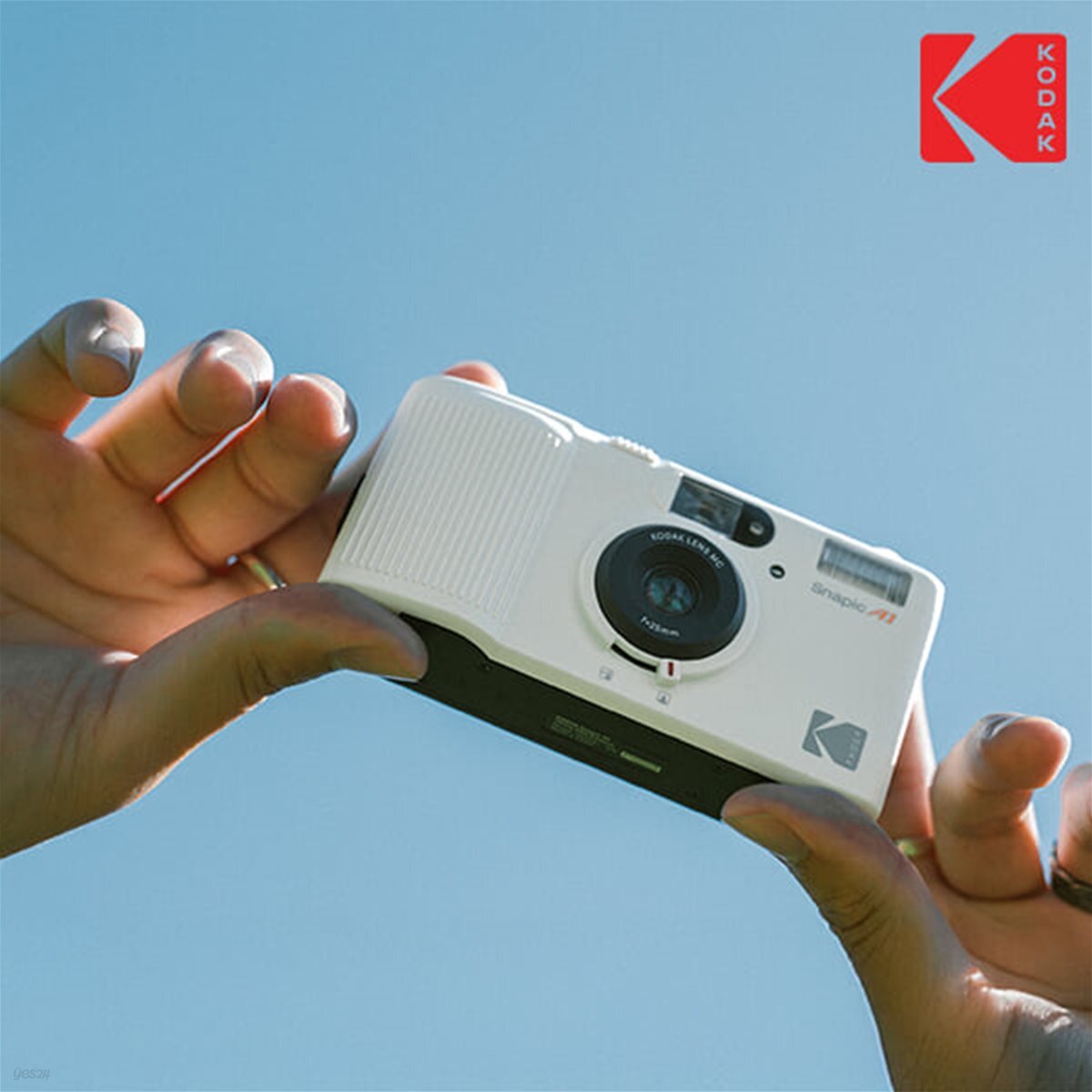 코닥 필름 자동노출카메라 스냅픽A1 Snapic A1 다중노출 자동감기 35mm 아이보리 화이트 26년 신상