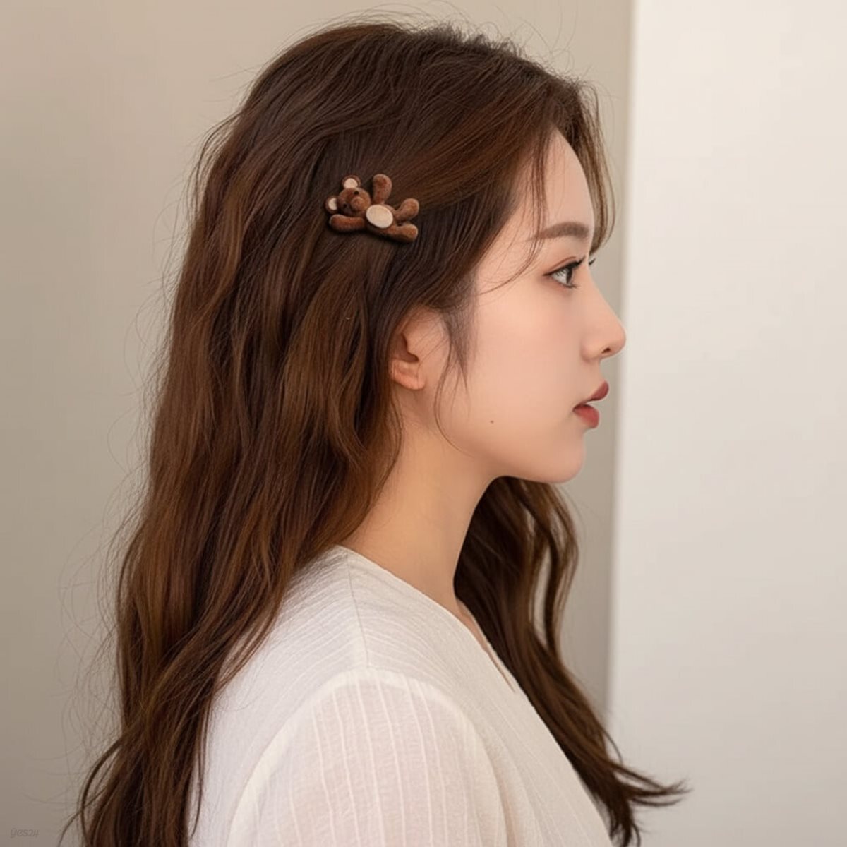 테디베어 집게핀 헤어핀 머리핀 똑딱 핀 삔 헤어집게핀 머리집게핀 헤어핀셋 브라운 베어 곰돌이 곰 곰탱이 헤어 머리 악세사리