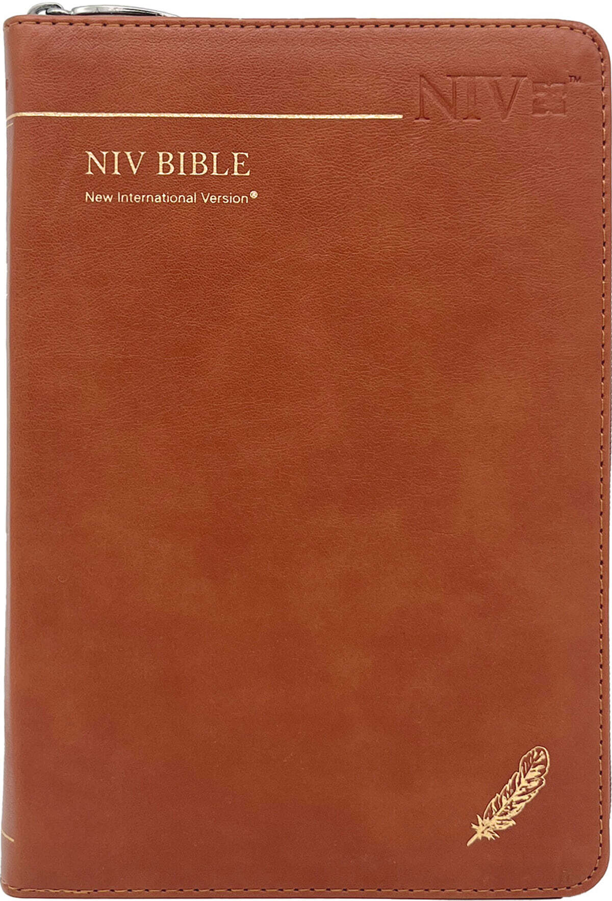NIV BIBLE | 중단본 (NIV 단본/지퍼/PU/반달 색인/주석 없음/브라운)