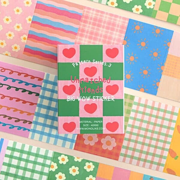 빅와우 스티커 12 언매치드 프렌즈 패턴 Series.3