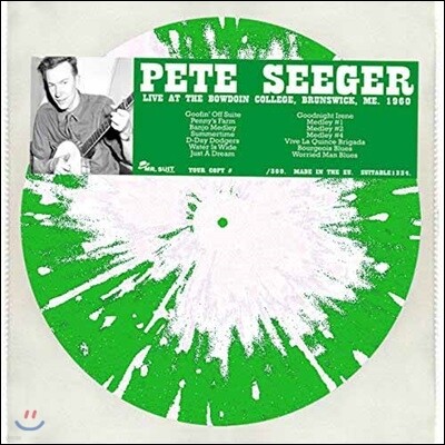 Pete Seeger — Live At The Bowdoin College, Brunwick, Me. 1960 앨범 커버