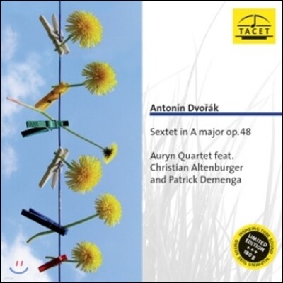 Auryn Quartet, Christian Altenburger, Patrick Demenga — Auryn Quartet 드보르작: 육중주 (Dvorak: Sextet Op.48) 앨범 커버