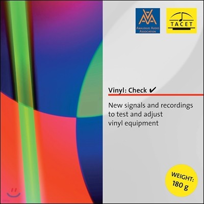 LP 체크 - LP 턴테이블 테스트와 조정을 위한 시그널과 레코딩 (Vinyl: Check - New signals and recordings to test and adjust vinyl eqipment) [LP]