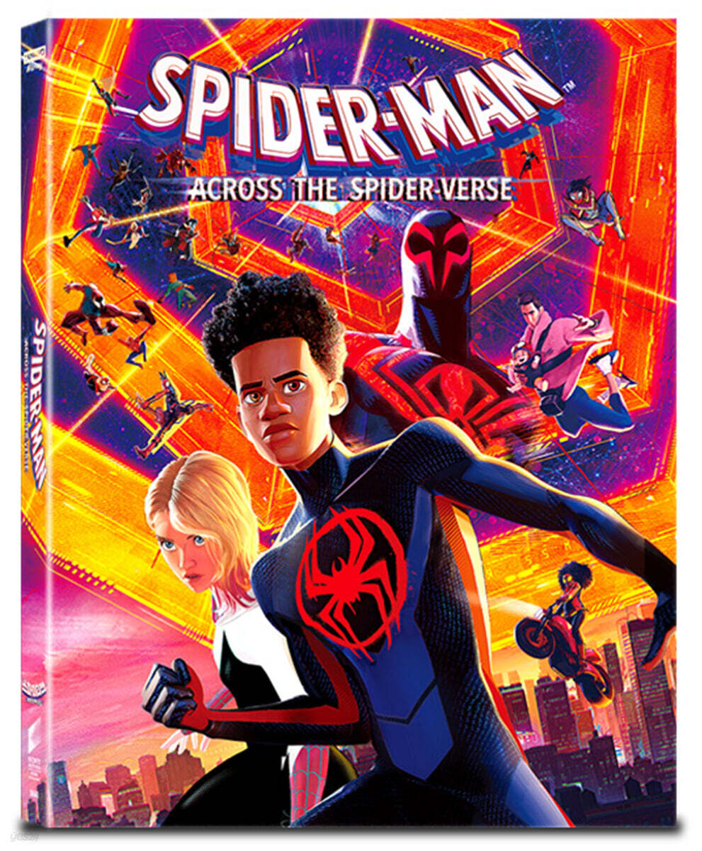 스파이더맨: 어크로스 더 유니버스 (2Disc, 렌티큘러 B 4K UHD + BD 스틸북 한정판) : 블루레이