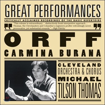 Michael Tilson Thomas : ī̳ ζ (Orff: Carmina Burana)