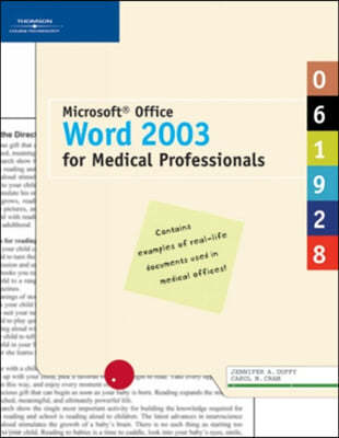 Microsoft Office Word 2003 for Medical Professionals