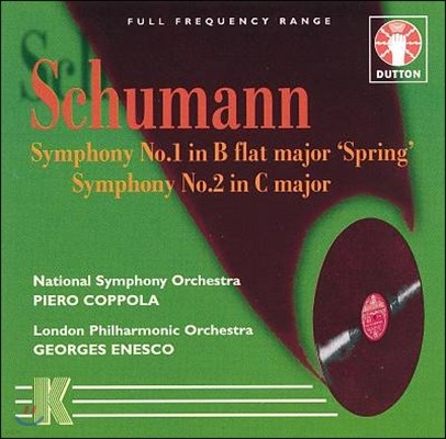 Piero Coppola / Georges Enesco :  1 '', 2 (Schumann: Symphonies No.1 'Spring', No.2)