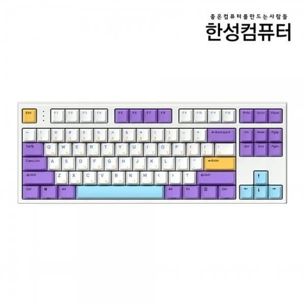 한성컴퓨터 GK777SE OfficeMaster 기계식 뽀송 (블루베리 스무디, 45g)