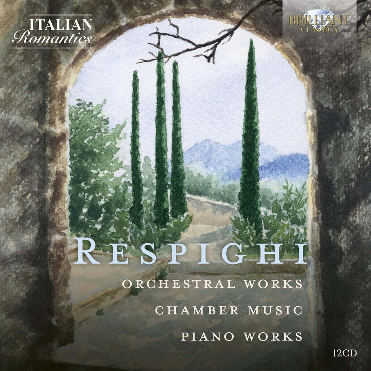Orchestra Sinfonica di Roma 레스피기: 관현악곡, 실내악, 피아노곡 (Respighi: Orchestral Works, Chamber Music, Piano Works) [12CD 박스세트]