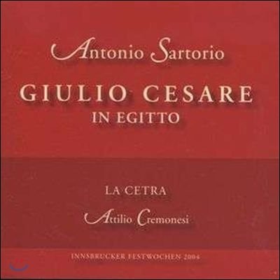 La Cetra 사르토리오: 이집트의 줄리오 체사레 (Sartorio: Giulio Cesare in Egitto)