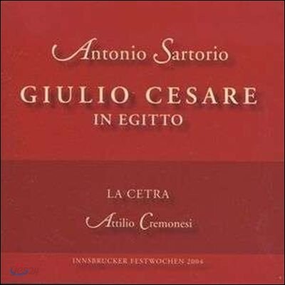 La Cetra 사르토리오: 이집트의 줄리오 체사레 (Sartorio: Giulio Cesare in Egitto)