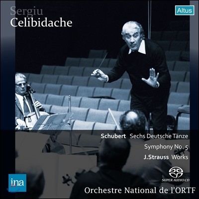 Sergiu Celibidache Ʈ:  ,  5 / J. Ʈ콺: ǰ (Schubert: Deutsche Tanze, Symphony / J. Strauss: Works)