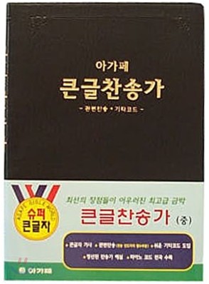 아가페 큰글찬송가 (관련찬송·기타코드)(중,비닐)(14*19)