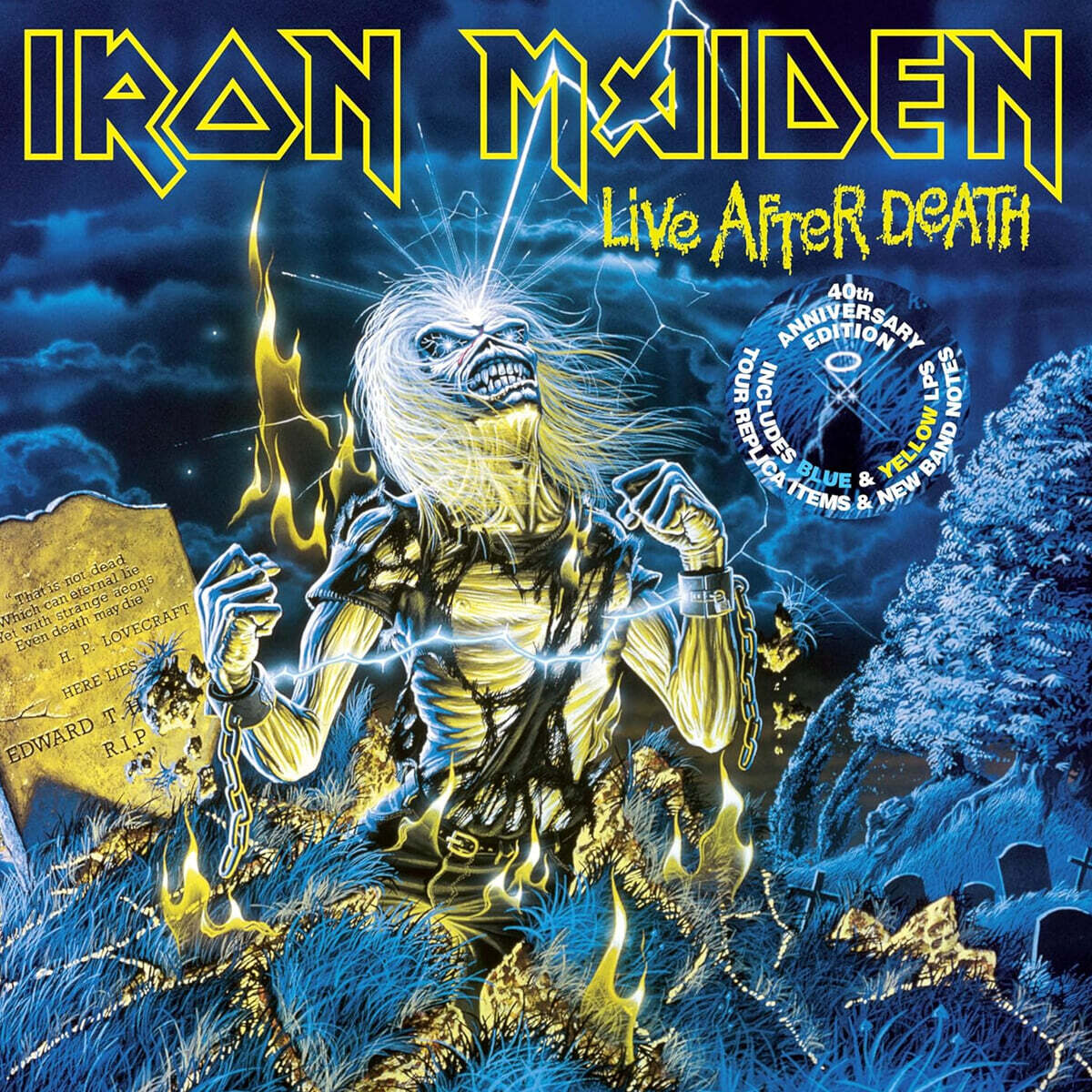 Iron Maiden (아이언 메이든) - Live After Death [옐로우 & 블루 컬러 2LP]