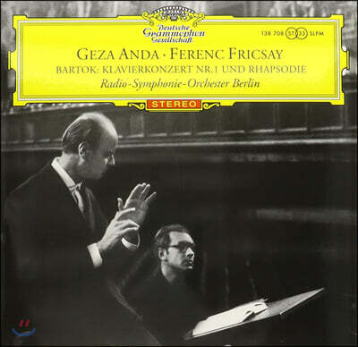 Geza Anda, Frenec Fricsay, Radio Symphonie Orchester Berlin — Geza Anda / Frenec Fricsay 바르톡: 피아노 협주곡 1번, 랩소디 (Bartok: Piano Concerto No.1, Rhapsody Op.1) 앨범 커버