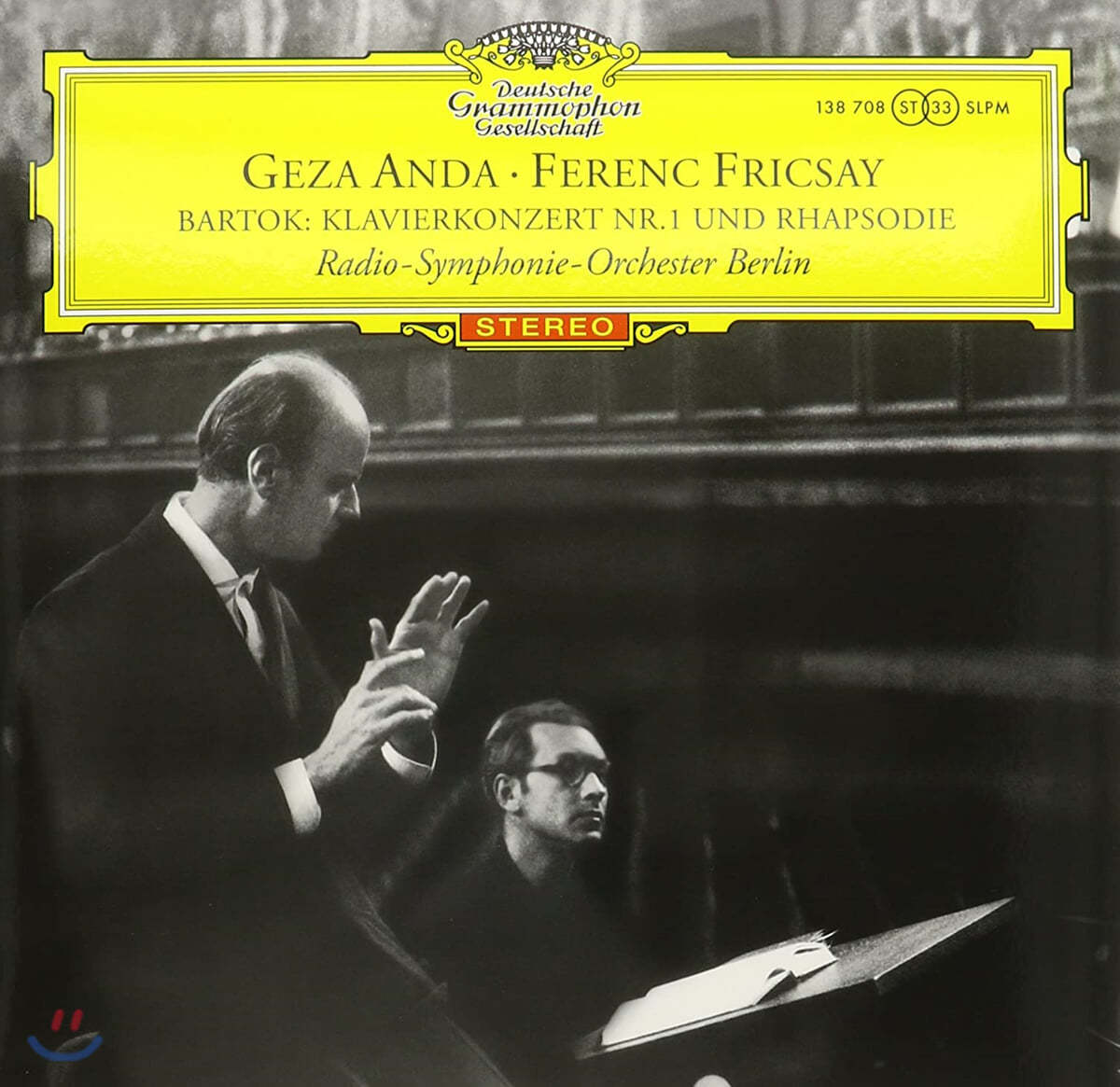 Geza Anda / Frenec Fricsay 바르톡: 피아노 협주곡 1번, 랩소디 (Bartok: Piano Concerto No.1, Rhapsody Op.1) [LP]