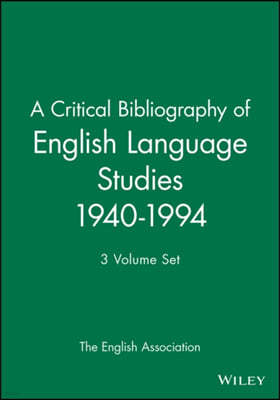 A Critical Bibliography of English Language Studies