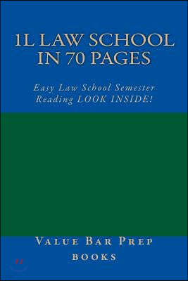 1L Law School In 70 Pages: Easy Law School Semester Reading LOOK INSIDE!