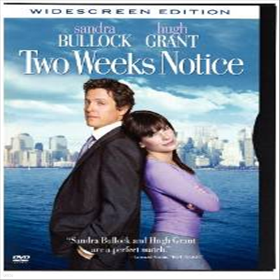 Two Weeks Notice (Snapcase, Widescreen) (  Ƽ)(ڵ1)(ѱ۹ڸ)(DVD)