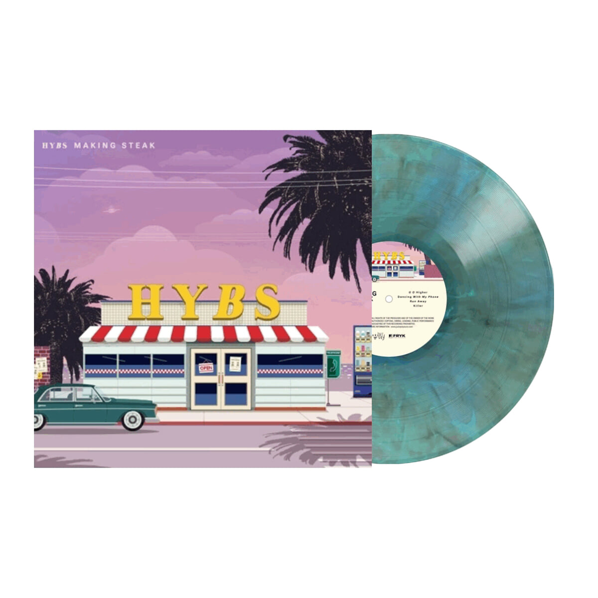 HYBS (하입스) - Making Steak [그린 &amp; 블루 마블 컬러 LP]