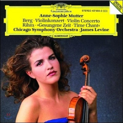 James Levine, Anne-Sophie Mutter, Chicago Symphony Orchestra — Anne-Sophie Mutter 베르크: 바이올린 협주곡 / 볼프강 림: 시간의 노래 (Berg: Violin Concerto / Rihm: Time Chant) 앨범 커버