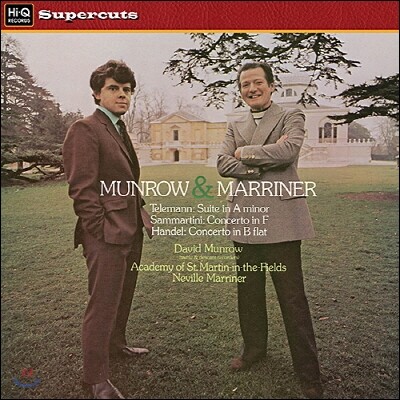 Neville Marriner, Academy Of St.Martin-in-the-Fields — Neville Marriner 텔레만: 모음곡 / 삼마르티니: 협주곡 (Telemann: Suites / Sammartini: Concertos) 앨범 커버