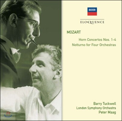 Barry Tuckwell 모차르트: 호른 협주곡 1번, 4번 (Mozart: Horn Concertos K.412, K.495)
