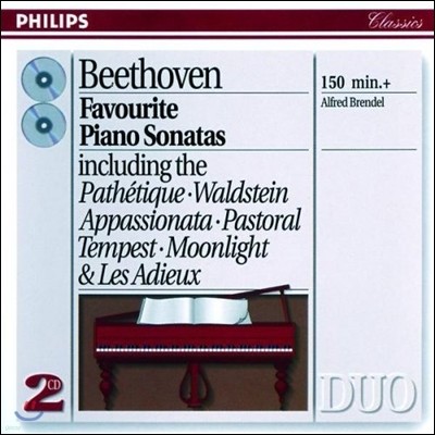 Alfred Brendel 베토벤: 피아노 소나타 8번 `비창` 14번 `월광` 21번 `발트슈타인` 23번 `열정` (Beethoven: Piano Sonatas)  알프레드 브렌델
