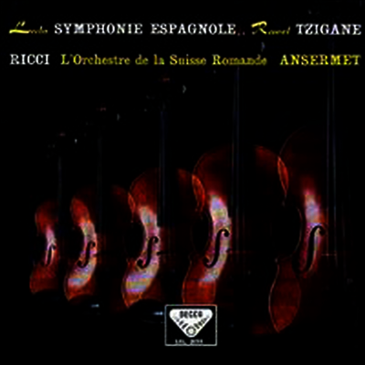 Ruggiero Ricci,Ernest Ansermet — 랄로: 스페인 교향곡 & 라벨: 치간느 (Lalo: Symphonie Espagnole & Ravel: Tzigane) - Ruggiero Ricci 앨범 커버