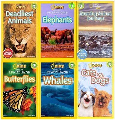 National Geographic Kids 리더스 3단계 6종 Package 세트
