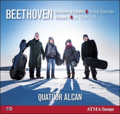 Quatuor Alcan 베토벤: 현악 사중주 1집 (Beethoven: String Quartets Vol.1 - Op.18 Nos.1-6)