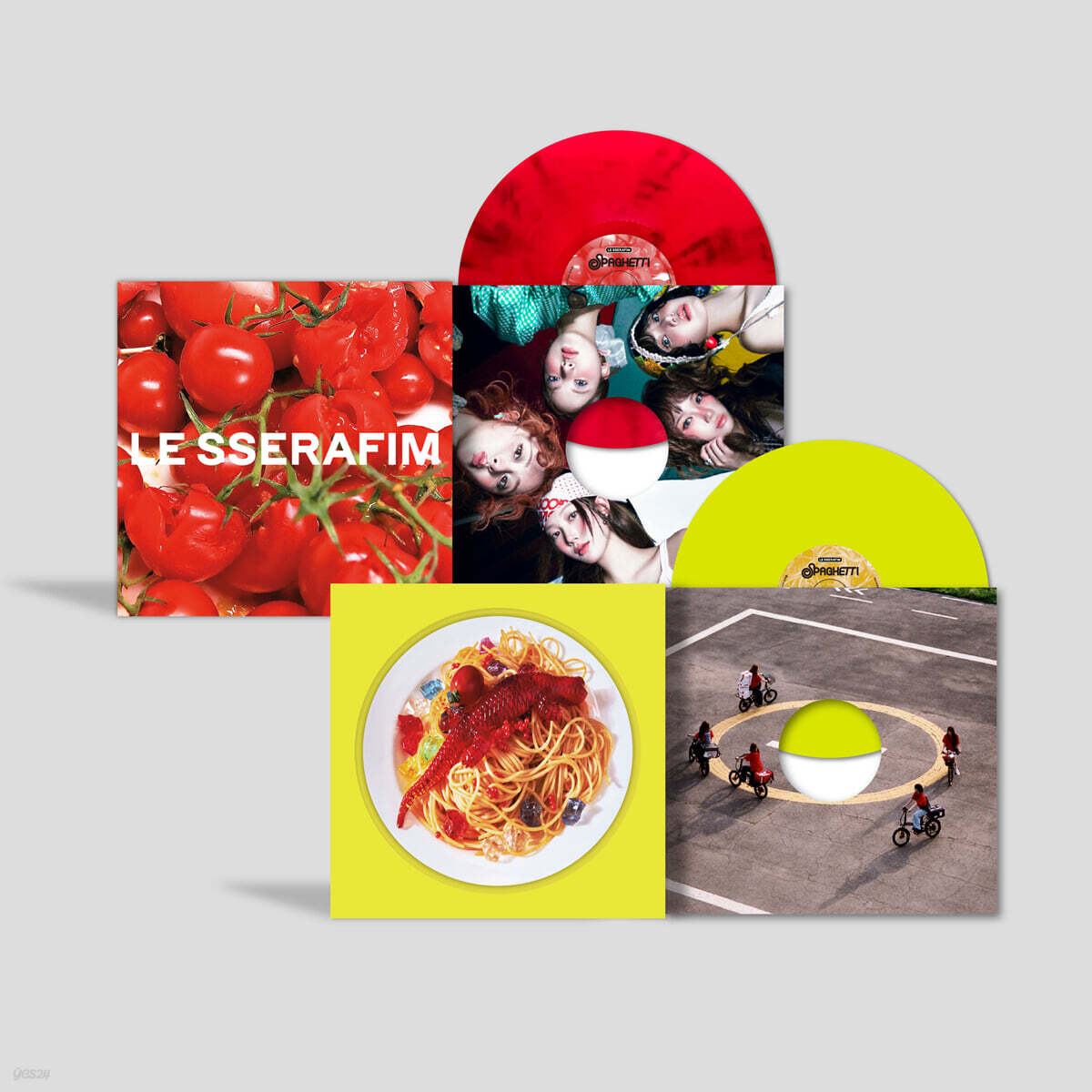 르세라핌 (LE SSERAFIM) - LE SSERAFIM 1st Single Album 'SPAGHETTI' [LP][2종 SET]