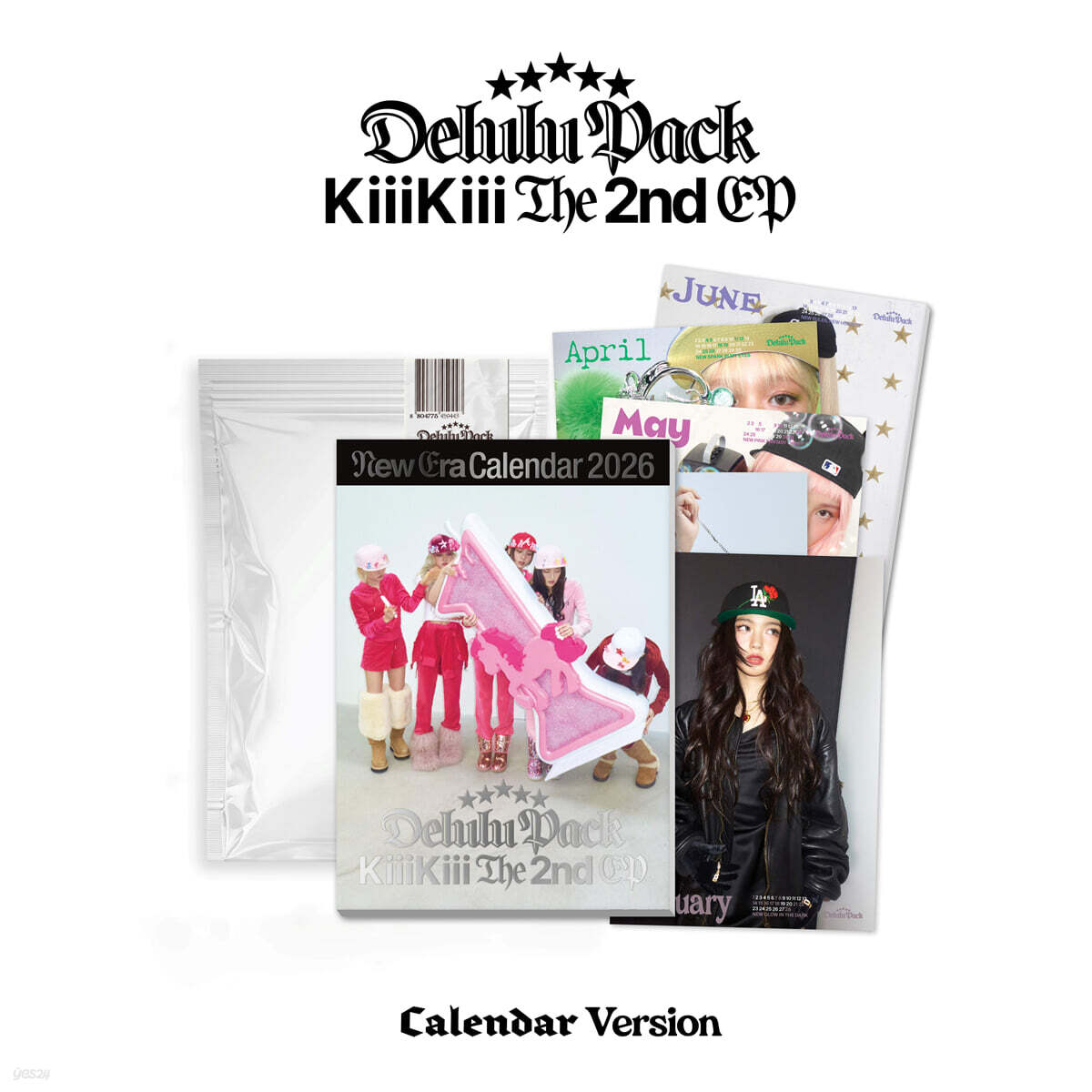 KiiiKiii (키키) - 미니앨범 2집 : Delulu Pack [Calendar. Version]