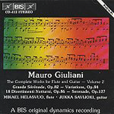 ٸƴ : ÷Ʈ Ÿ  ǰ 2 (Giuliani : Works for Flute and Guitar, Vol.2)(CD) - Mikael Helasvuo