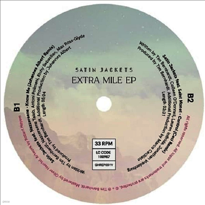 Satin Jackets — Extra Mile (EP) 앨범 커버