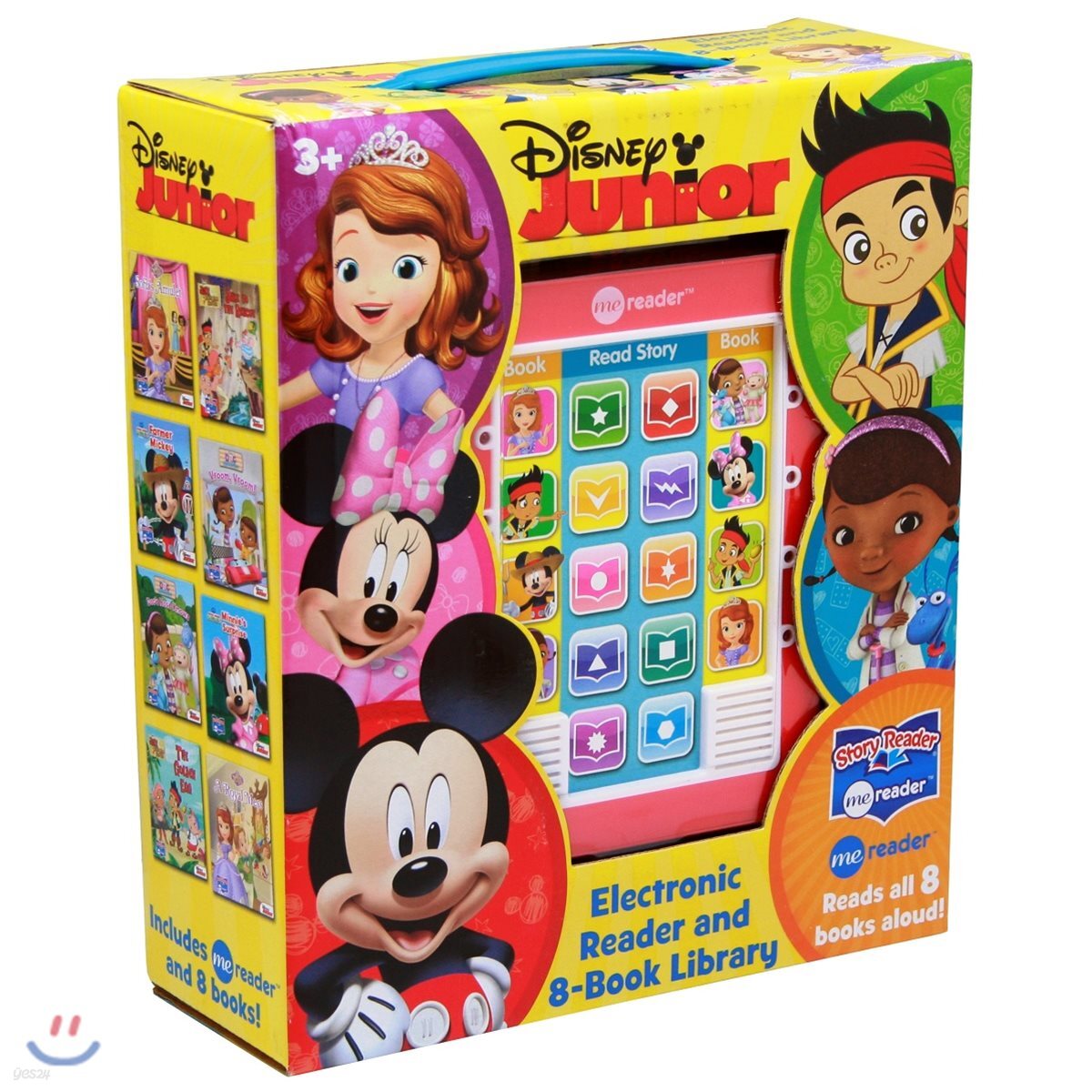 Me Reader & 8 books Library : Disney Junior 디즈니 주니어 미리더 사운드북 (소피아, 미니, 미키, 맥스터핀, 제이크와 네버랜드 해적들)