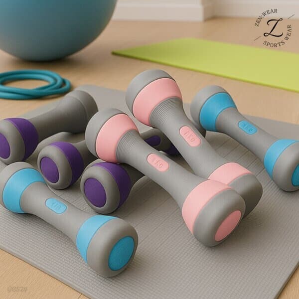 [젠웨어] 홈트 무게조절 아령 세트(2kg) (3color)