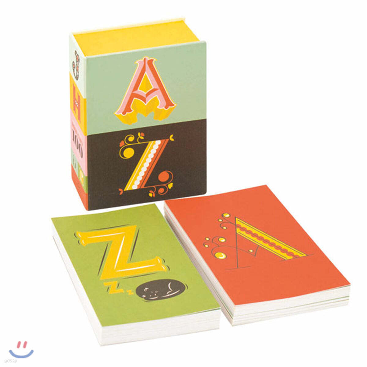 Drop Caps 100 Postcards 드롭캡스 알파벳 엽서 100종 박스 세트