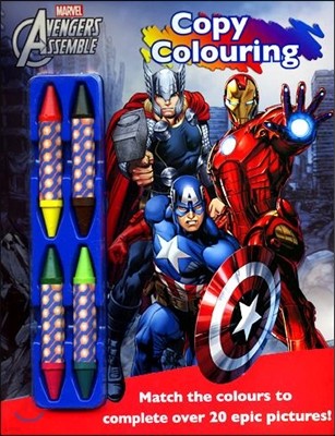 Marvel Avengers Assemble Copy Colouring