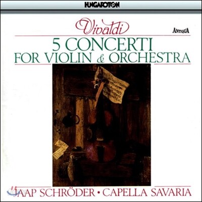 Jaap Schroder 비발디: 바이올린 협주곡 (Vivaldi: 5 Concertos for Violin and Orchestra)