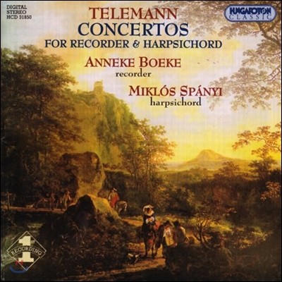 Anneke Boeke / Miklos Spanyi ڷ: ڴ ڵ带  ְ (Telemann: Concertos for Recorder & Harpsichord)