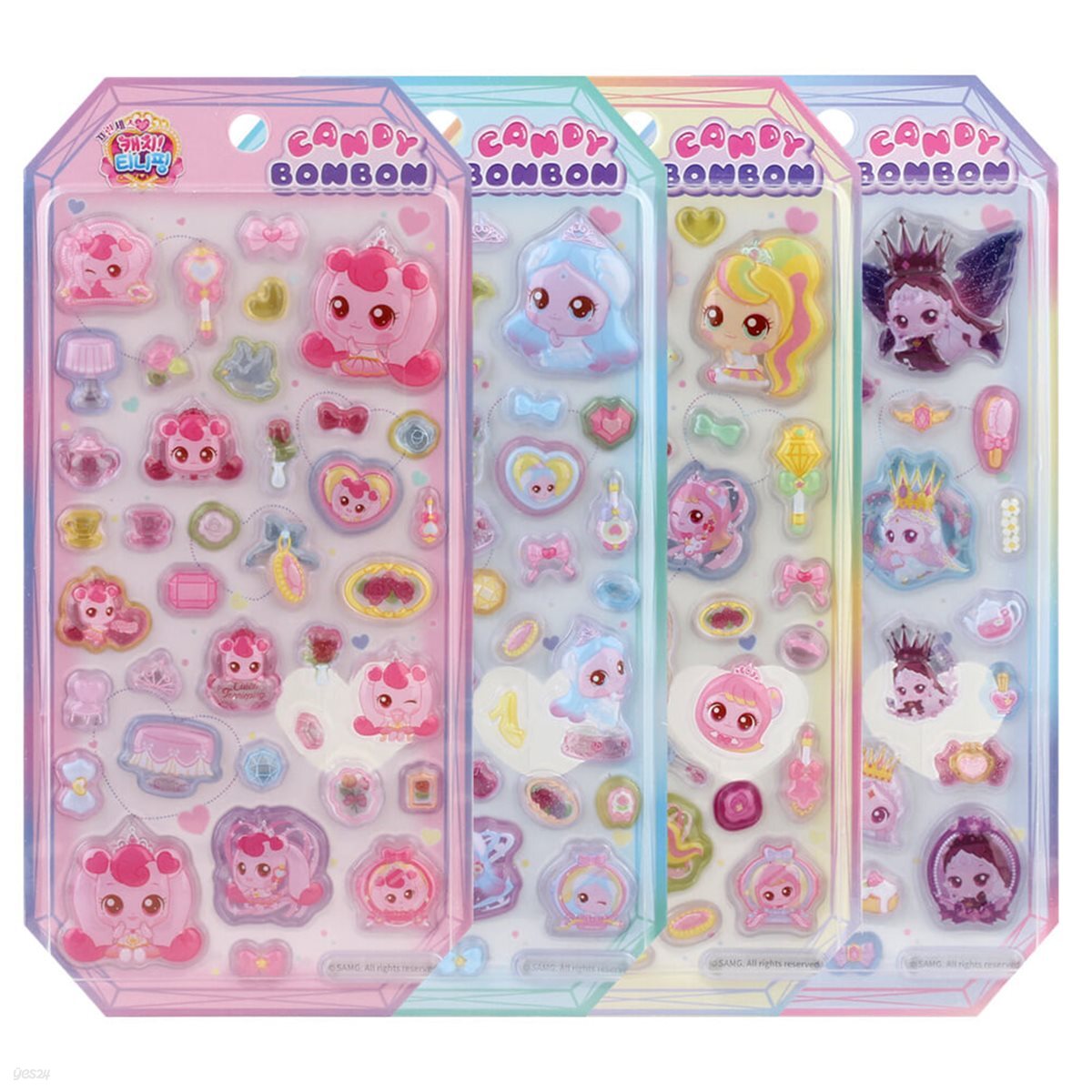 캐치티니핑 캔디 봉봉 스티커(4개)/폰꾸 다꾸 굿즈 입체 인스